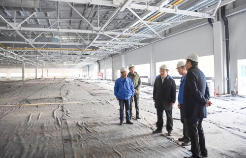 包華調研上汽通用東岳基地 聚焦建設工程施工，助力產業升級